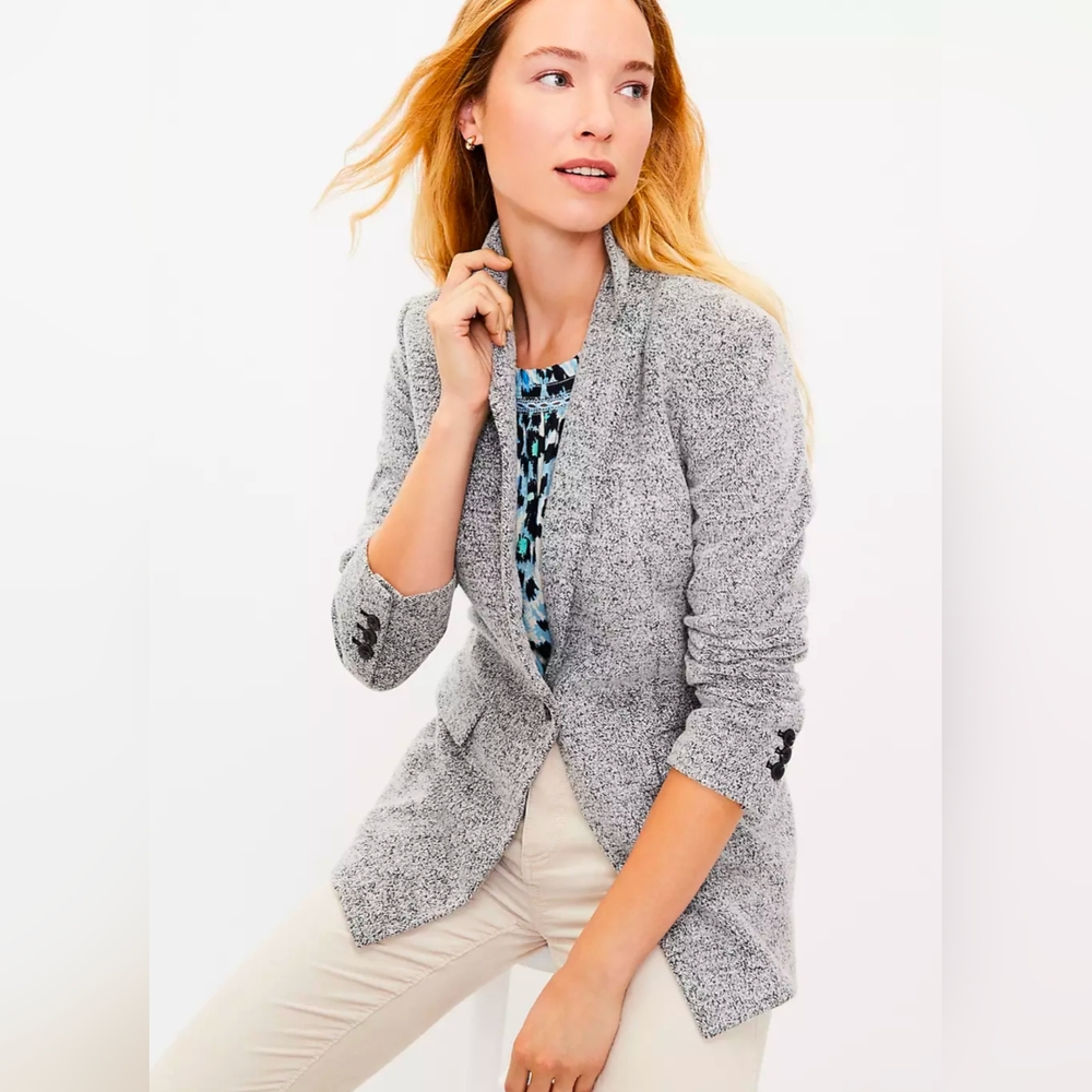 NWT LOFT Boucle Knit Blazer